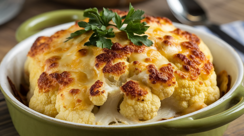 Gegratineerde Bloemkool: Een Hartverwarmend, Kaasachtig Familiegerecht Gegratineerde Bloemkool