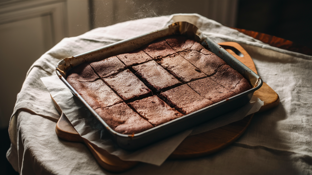 Koolhydraatarme Amandelmeelbrownies uit de oven