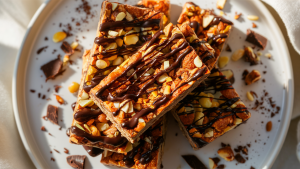 Koolhydraatarme Notenrepen met Pure Chocolade
