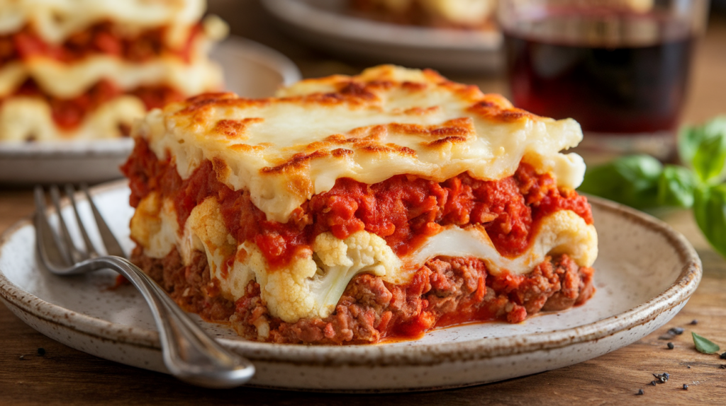 Koolhydraatarme Bloemkool Lasagne