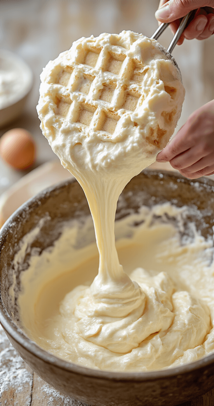 Koolhydraatarme Wafels van Amandelmeel: Hét Gezonde Ontbijtgeheim Intieme close-up van handen die een elektrische mixer gebruiken in een rustieke mengkom met cremekleurig wafelbeslag.