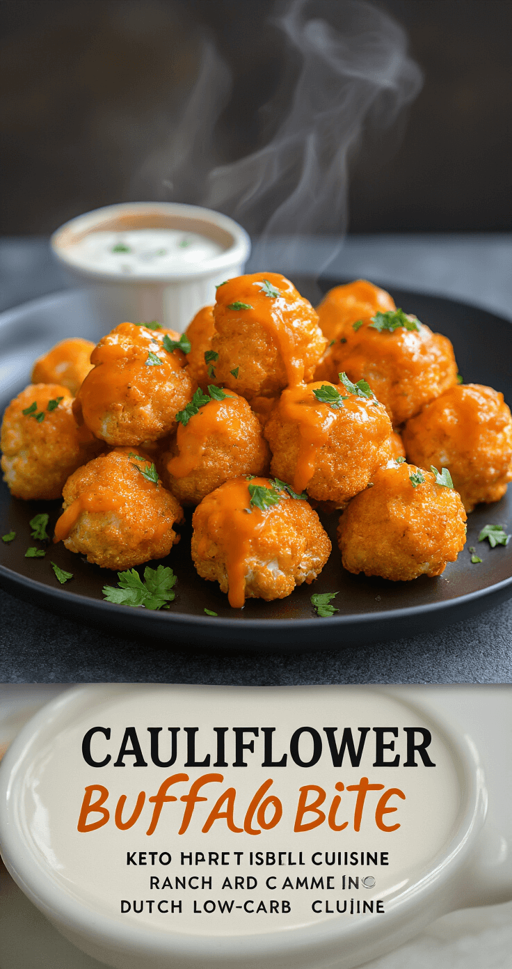 Keto Buffalo Bloemkool Bites – Knapperige Low-Carb Wings Zonder Schuldgevoel