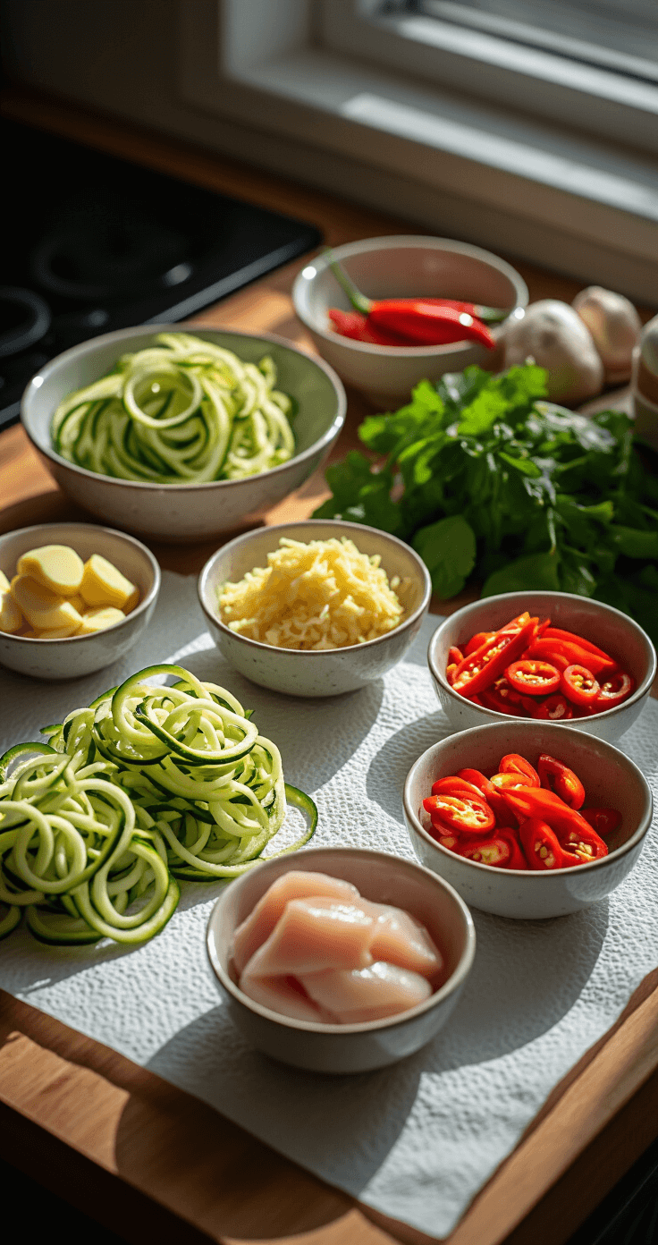Keto Courgette-Noedels Pad Thai: Een Snelle Low-Carb Twist op een Thais Klassieker